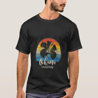 Womens Ohana means family Tshirt Vintage Hawaiian