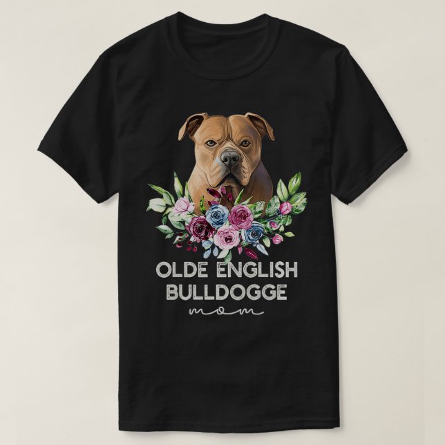 Womens Olde English Bulldogge  Gifts Dog Mum Premi T-Shirt (Design Front)