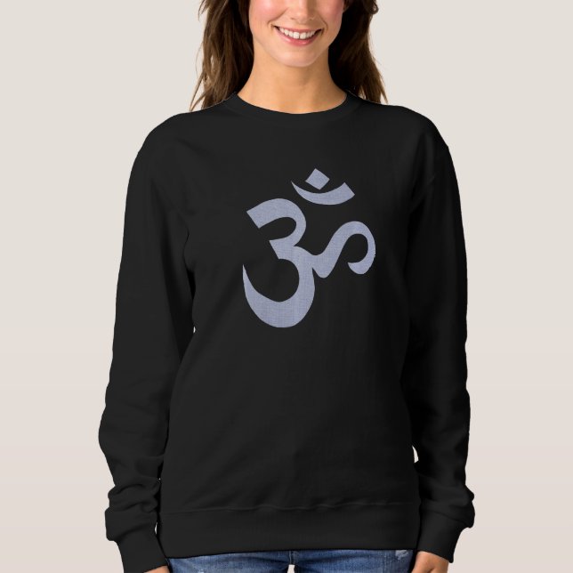 Womens Om Purple Cute Aum Sweatshirt (Front)