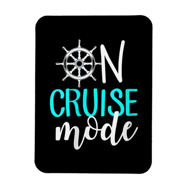 Womens On Cruise Mode Cruise Vacation Family Magnet (Vertical)
