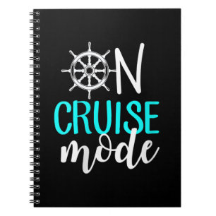 Womens On Cruise Mode Cruise Vacation Family Notebook