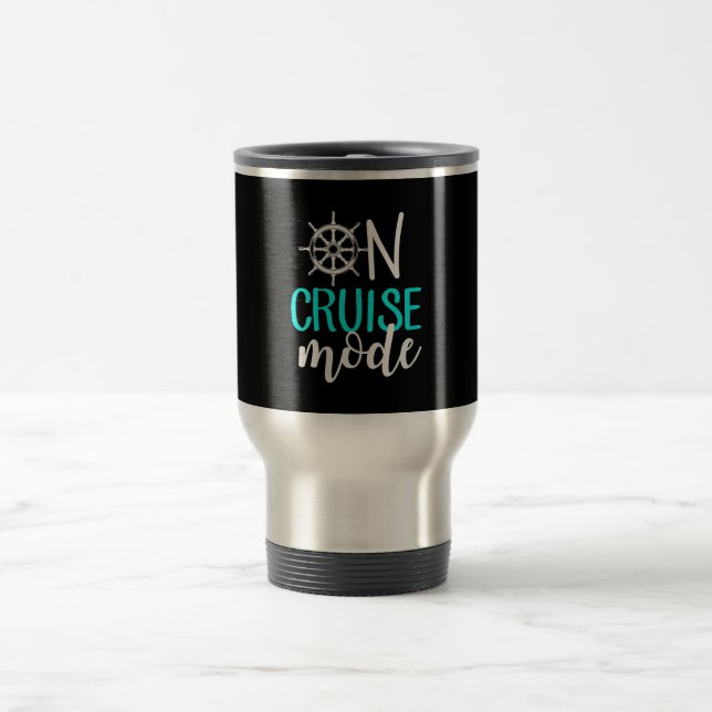 Womens On Cruise Mode Cruise Vacation Family Travel Mug (Center)