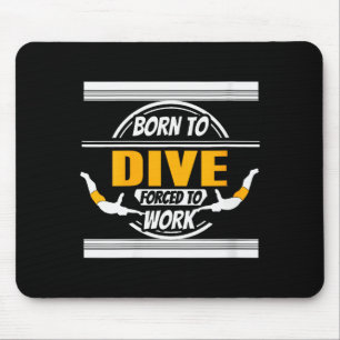 Womens Onate Diver Life Humor Career Balance Joke  Mouse Mat