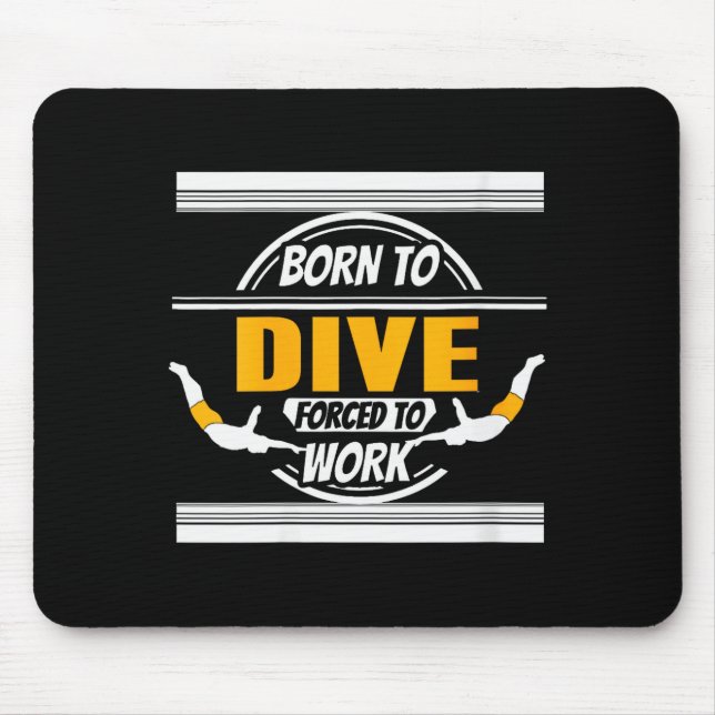 Womens Onate Diver Life Humor Career Balance Joke  Mouse Mat (Front)