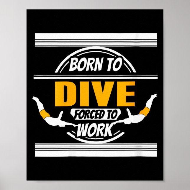 Womens Onate Diver Life Humor Career Balance Joke  Poster (Front)
