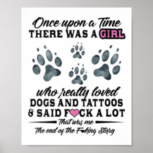 Womens Once Upon A Time There Was A Girl Who Reall Poster
