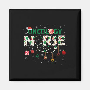 Womens Oncology Nurse Christmas Santa's Favourite  Magnet