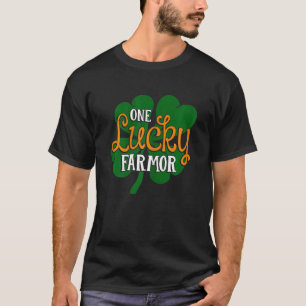 Womens One Lucky Farmor St Patricks Day Mother Mum T-Shirt