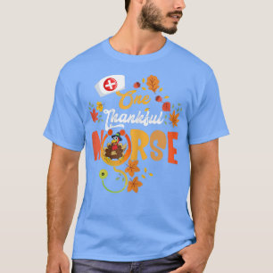 Womens One Thankful Nurse Turkey Cute Nursing Cool T-Shirt