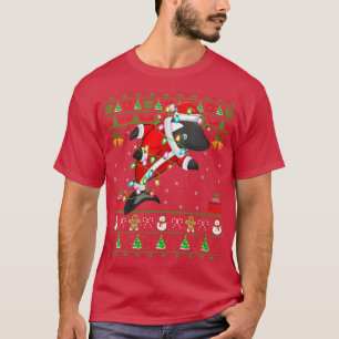Womens Orca Fish Lover Xmas Matching Santa Ugly Or T-Shirt