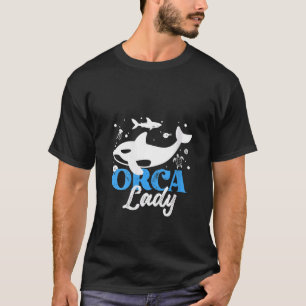 Womens  Orca  Graphic For Women Girls Kids Whale V T-Shirt
