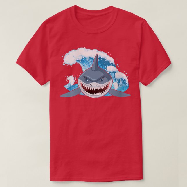 Womens Orca Plush Shark Tee Shark Tee Women Shark  (Design Front)