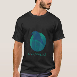 Womens Orcas Island Wa Osprey Sea Green Raptor Oce T-Shirt