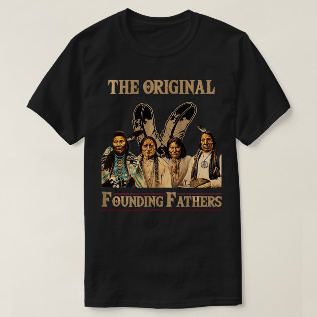 Womens Original Founding Fathers Native American  T-Shirt (Design Front)