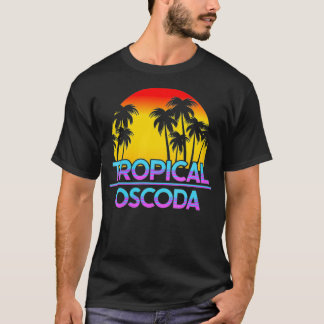 Womens Oscoda Michigan Funny Ironic Weather VNeck  T-Shirt