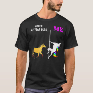 Womens Other 47 Years Old And Me Unicorn Dancing B T-Shirt