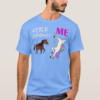Womens Other Grandmas Me Unicorn Dancing Wine Love T-Shirt