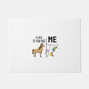 Womens Other Unicorn 30 Year Olds Birthday And Me Doormat