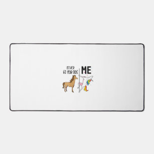 Womens Other Unicorn 60 Year Olds Birthday And Me  Desk Mat