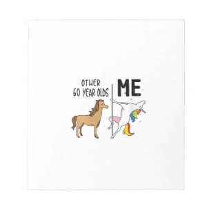Womens Other Unicorn 60 Year Olds Birthday And Me Notepad