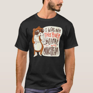 Womens Otter Cool Otter With Sunglasses Sea T-Shirt