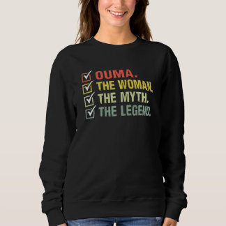 Womens Ouma The Woman The Myth The Legend Vintage  Sweatshirt