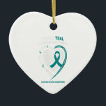 Womens Ovarian Cancer Awareness Shirts Granddaught Ceramic Tree Decoration<br><div class="desc">Womens Ovarian Cancer Awareness Shirts Granddaught</div>