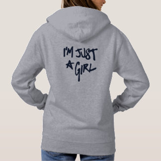 Women's oversized hoodie with slogan print,
