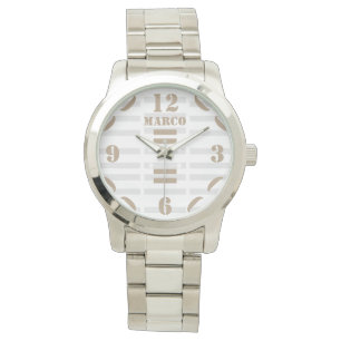 Women's Oversized Silver Bracelet Watch
