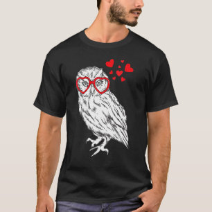 Womens Owl Sunglasses Love Funny Cute Owls Valenti T-Shirt