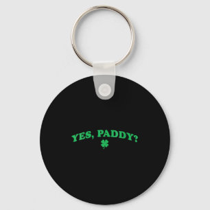 Women's paddy funny st patrick's day shamrock key ring