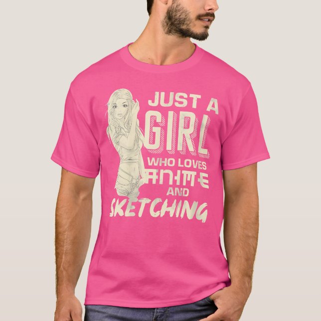 Womens Painter Artist Women Girl Gift Kawaii Doodl T-Shirt (Front)