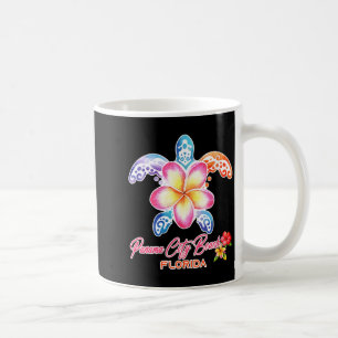 Womens Panama City Beach Sea Turtle Plumeria Coffee Mug