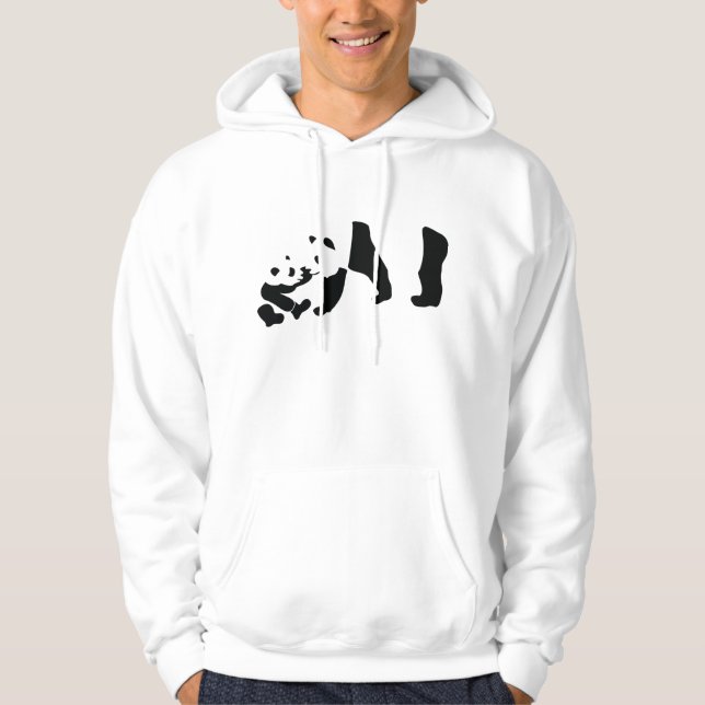 Womens Panda Bear Hoodie (Front)
