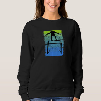 Womens Parallel Bars Retro Gymnastics Girls Motiva Sweatshirt