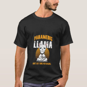 Womens Paramedic Llama Emt Ems Emergency Medical T T-Shirt
