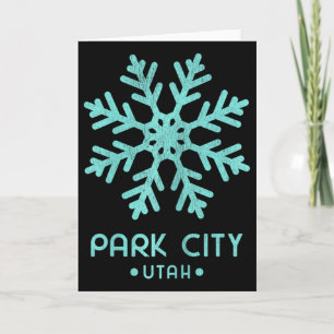 Womens Park City Utah Skiing Card