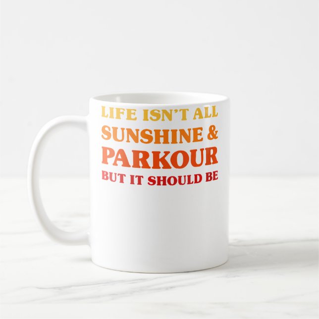 Womens Parkour Men Who Love Parkour Women Who Love Coffee Mug (Left)