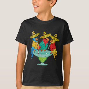 Womens Parrot Cinco De Mayo Funny Drinking Tequila T-Shirt