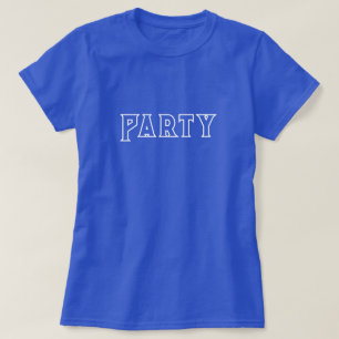 Women's Party T-Shirt Blue
