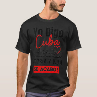 Womens Patria y Vida Cuba VNeck  T-Shirt