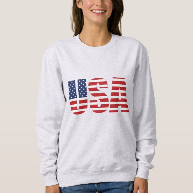 Women's Patriotic Sweatshirt (Front)