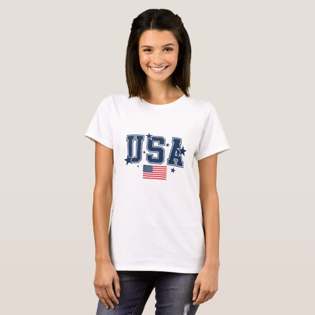Women's Patriotic T-shirt (Front Full)