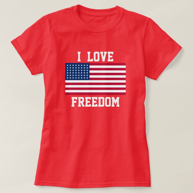 Women's Patriotic T-Shirt (Design Front)