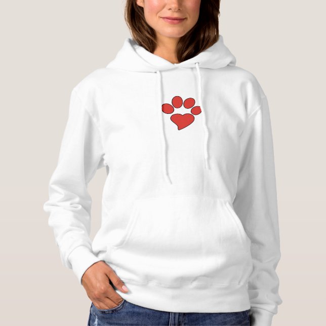 Women's Pawprint Hoodie (Front)