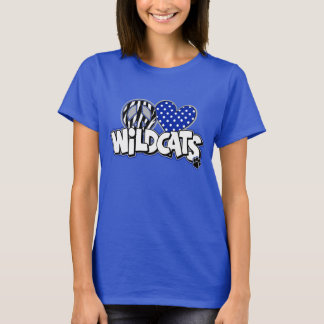 WOMEN'S PEACE love Wildcats Royal SS Tee