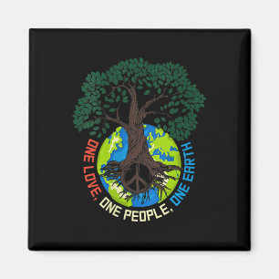 Womens Peace Tree Love - Environmental Protection Magnet