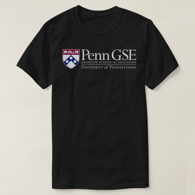 Womens Penn Quakers Apparel GSE Graduate School of T-Shirt (Design Front)