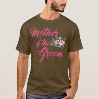 Womens Peonies Wedding Matching Bridal Party  of T-Shirt