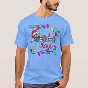 Womens Personalised Christmas Grandma Claus Xmas L T-Shirt